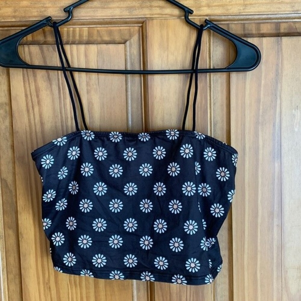 ❗️3/$23 Shein Cropped Daisy Ditsy Floral Hippie Retro Cropped Tiny Tank Top